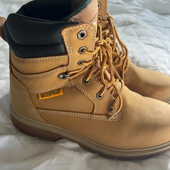 Men's brahma Work boots Size 10 x-Wide Wheat - Picture 5 of 7